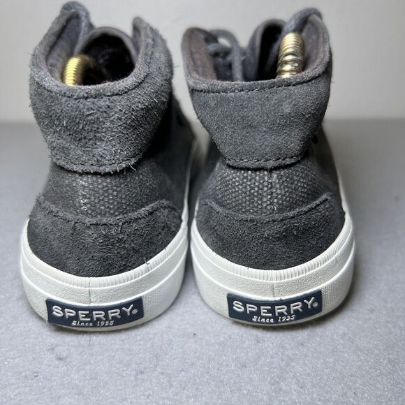 Sperry Crest Knoll  High Top Sneaker Chukka Womens 7.5 Canvas Gray Lace Up - Picture 4 of 13